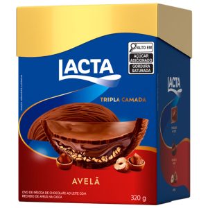 OVO DE PASCOA TRIPLA CAMADA AVELAN LACTA 320G