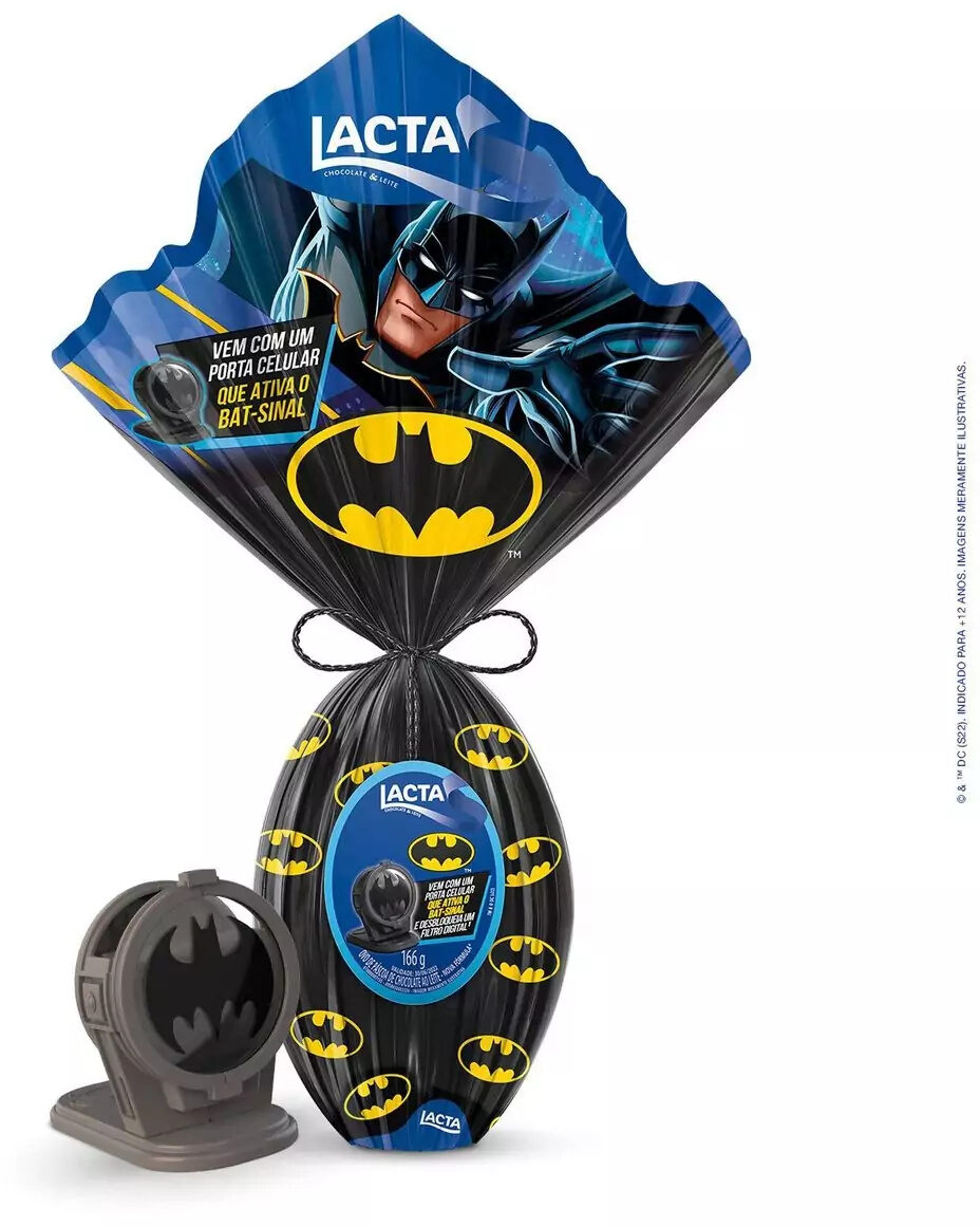 OVO DE PASCOA BATMAN LACTA 166G