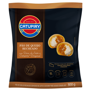 PAO DE QUEIJO RECHEADO DOCE DE LEITE CATUPIRY