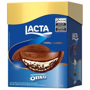 OVO DE PASCOA TRIPLA CAMADA OREO LACTA 320G